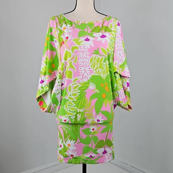 Trina Turk La Palma Swim Tunic Cover-Up Tropical Print | Women's Small - Picture 1 of 14